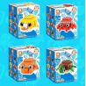 FORANGE FC8136 8136 OCEAN JENGA 6 LOẠI CUA CÁ MẬP NÓC BẠCH TUỘC HỀ RÙA bộ đồ chơi xếp lắp ráp ghép mô hình 646 khối