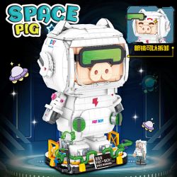 DOUBLE HEIGHT 20812 LỢN KHÔNG GIAN HỢP THỜI TRANG HÀNG VŨ TRỤ bộ đồ chơi xếp lắp ráp ghép mô hình SPACE PIG 2083 khối