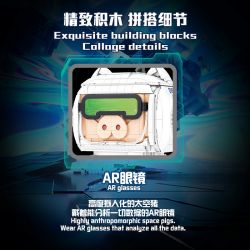 DOUBLE HEIGHT 20812 LỢN KHÔNG GIAN HỢP THỜI TRANG HÀNG VŨ TRỤ bộ đồ chơi xếp lắp ráp ghép mô hình SPACE PIG 2083 khối