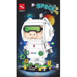 DOUBLE HEIGHT 20812 LỢN KHÔNG GIAN HỢP THỜI TRANG HÀNG VŨ TRỤ bộ đồ chơi xếp lắp ráp ghép mô hình SPACE PIG 2083 khối