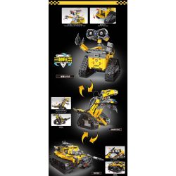 GAOMISI T4035 4035 BA ROBOT BIẾN HÌNH MÀU VÀNG bộ đồ chơi xếp lắp ráp ghép mô hình Technic THREE VARIABLE Kỹ Thuật Công Nghệ Cao Mô Hình Phương Tiện 632 khối