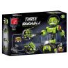 GAOMISI T4036 4036 BA ROBOT BIẾN HÌNH MÀU XANH LÁ CÂY bộ đồ chơi xếp lắp ráp ghép mô hình Technic THREE VARIABLE Kỹ Thuật Công Nghệ Cao Mô Hình Phương Tiện 856 khối