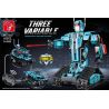 GAOMISI T4037 4037 BA ROBOT BIẾN HÌNH MÀU XANH bộ đồ chơi xếp lắp ráp ghép mô hình Technic THREE VARIABLE Kỹ Thuật Công Nghệ Cao Mô Hình Phương Tiện 642 khối