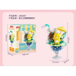 JAKI JK6205 6205 CỬA HÀNG KEM DAVID XIONG YUANQI CỐC MỨT BERRY bộ đồ chơi xếp lắp ráp ghép mô hình