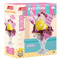 JAKI JK6208 6208 CỬA HÀNG KEM DAVID XIONG YUANQI CÚP SÔ CÔ LA bộ đồ chơi xếp lắp ráp ghép mô hình