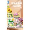 ZHEGAO 613021 QUÁN HOA BUD BEAR CẢNH PHỐ 4 KIỂU bộ đồ chơi xếp lắp ráp ghép mô hình STREET VIEW OF FLOWER SHOP