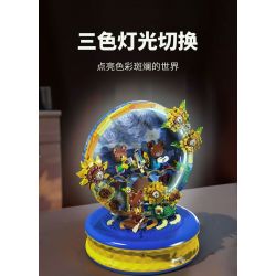 ZHEGAO 623006 HỘP NHẠC HƯỚNG DƯƠNG BẦU TRỜI ĐẦY SAO bộ đồ chơi xếp lắp ráp ghép mô hình STARRY SKY SUNFLOWER 737 khối