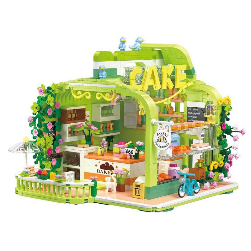 ZHEGAO 612009 CỬA HÀNG BÁNH CHUN YUN bộ đồ chơi xếp lắp ráp ghép mô hình 1131 khối