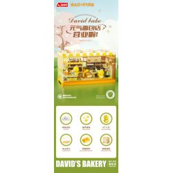 JAKI JK6218 6218 TIỆM BÁNH CỦA DAVID BEAR bộ đồ chơi xếp lắp ráp ghép mô hình BEAR DAVID'S BAKERY