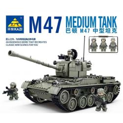 Kazi KY82059 82059 XE TĂNG HẠNG TRUNG PATTON M47 bộ đồ chơi xếp lắp ráp ghép mô hình Military Army M47 MEDIUM TANK Quân Sự Bộ Đội 1449 khối