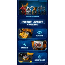 QMAN ENLIGHTEN KEEPPLEY 41231 SIÊU BỘ CƠ KHÍ THÚ GIÁP 4 LOẠI bộ đồ chơi xếp lắp ráp ghép mô hình 607 khối