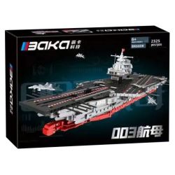 BAKA TECHNOLOGY BK6608 6608 TÀU SÂN BAY 003 bộ đồ chơi xếp lắp ráp ghép mô hình Military Army Quân Sự Bộ Đội 2325 khối
