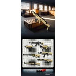 GUDI 40304 CHAOJI ELITE SCAR SÚNG TRƯỜNG TẤN CÔNG 8 TỔ HỢP bộ đồ chơi xếp lắp ráp ghép mô hình Military Army SOF COMBAT ASSAULT RIFLE Quân Sự Bộ Đội 815 khối