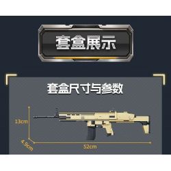 GUDI 40304 CHAOJI ELITE SCAR SÚNG TRƯỜNG TẤN CÔNG 8 TỔ HỢP bộ đồ chơi xếp lắp ráp ghép mô hình Military Army SOF COMBAT ASSAULT RIFLE Quân Sự Bộ Đội 815 khối
