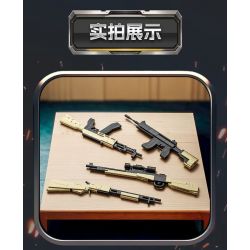 GUDI 40304 CHAOJI ELITE SCAR SÚNG TRƯỜNG TẤN CÔNG 8 TỔ HỢP bộ đồ chơi xếp lắp ráp ghép mô hình Military Army SOF COMBAT ASSAULT RIFLE Quân Sự Bộ Đội 815 khối
