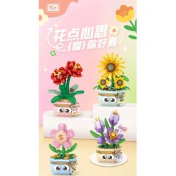 LOZ 8839 8840 8841 8842 CHẬU CÂY TRỒNG BẰNG ĐẦU NGÓN TAY bộ đồ chơi xếp lắp ráp ghép mô hình 1480 khối