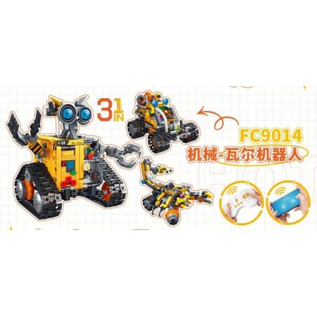 FORANGE FC9014 9014 ROBOT VAL 3IN1 bộ đồ chơi xếp lắp ráp ghép mô hình Technic Kỹ Thuật Công Nghệ Cao Mô Hình Phương Tiện 588 khối