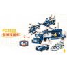 FORANGE FC3323 3323 XE CHỈ HUY CẢNH SÁT 4IN1 bộ đồ chơi xếp lắp ráp ghép mô hình City Thành Phố 1085 khối