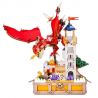 DK 7031 VỆ BINH RỒNG TRẬN CHIẾN THÁP PHÙ THỦY bộ đồ chơi xếp lắp ráp ghép mô hình DRAGON & GUARD BATTLE OF THE WITCH TOWER 927 khối