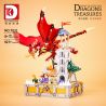DK 7031 VỆ BINH RỒNG TRẬN CHIẾN THÁP PHÙ THỦY bộ đồ chơi xếp lắp ráp ghép mô hình DRAGON & GUARD BATTLE OF THE WITCH TOWER 927 khối