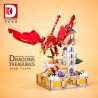 DK 7031 VỆ BINH RỒNG TRẬN CHIẾN THÁP PHÙ THỦY bộ đồ chơi xếp lắp ráp ghép mô hình DRAGON & GUARD BATTLE OF THE WITCH TOWER 927 khối