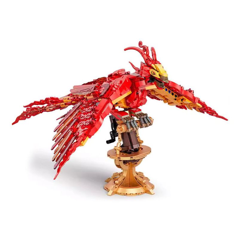 DK 7032 PHƯỢNG HOÀNG RỰC LỬA bộ đồ chơi xếp lắp ráp ghép mô hình Harry Potter FIRE PHOENIX Chú Bé Phù Thủy 938 khối