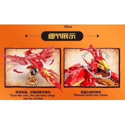 DK 7032 PHƯỢNG HOÀNG RỰC LỬA bộ đồ chơi xếp lắp ráp ghép mô hình Harry Potter FIRE PHOENIX Chú Bé Phù Thủy 938 khối