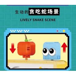 DK 5017 BẢNG ĐIỀU KHIỂN TRÒ CHƠI RẮN bộ đồ chơi xếp lắp ráp ghép mô hình SNAKE GAMECONSOLE 800 khối