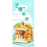 WEILE CREATION 6019 NHÀ MÀU CAM bộ đồ chơi xếp lắp ráp ghép mô hình FAIRY TALE TOWN ORANGE HOUSE 793 khối