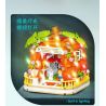 WEILE CREATION 6019 NHÀ MÀU CAM bộ đồ chơi xếp lắp ráp ghép mô hình FAIRY TALE TOWN ORANGE HOUSE 793 khối