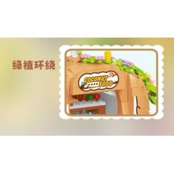 WEILE CREATION 6020 NHÀ DỪA bộ đồ chơi xếp lắp ráp ghép mô hình FAIRY TALE TOWN COCONUT HOUSE 783 khối