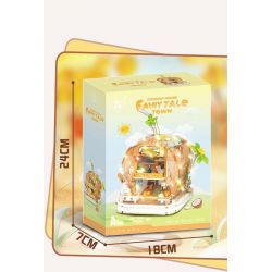 WEILE CREATION 6020 NHÀ DỪA bộ đồ chơi xếp lắp ráp ghép mô hình FAIRY TALE TOWN COCONUT HOUSE 783 khối