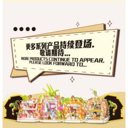 WEILE CREATION 6020 NHÀ DỪA bộ đồ chơi xếp lắp ráp ghép mô hình FAIRY TALE TOWN COCONUT HOUSE 783 khối