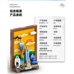 WANGE LIGAO DR.LUCK 4922 BƯU THIẾP THÀNH PHỐ QUẢNG CHÂU bộ đồ chơi xếp lắp ráp ghép mô hình Architecture Công Trình Kiến Trúc 596 khối