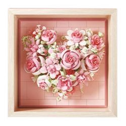 WEKKI 517210 517207 TRÁI TIM CỦA HOA VŨ bộ đồ chơi xếp lắp ráp ghép mô hình Art