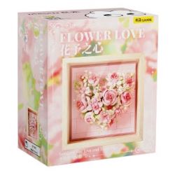 WEKKI 517210 517207 TRÁI TIM CỦA HOA VŨ bộ đồ chơi xếp lắp ráp ghép mô hình Art