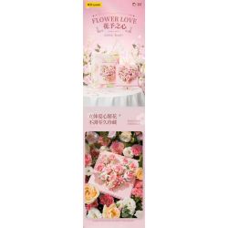 WEKKI 517210 517207 TRÁI TIM CỦA HOA VŨ bộ đồ chơi xếp lắp ráp ghép mô hình Art