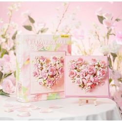 WEKKI 517210 517207 TRÁI TIM CỦA HOA VŨ bộ đồ chơi xếp lắp ráp ghép mô hình Art