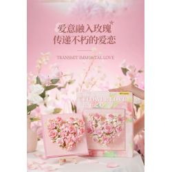 WEKKI 517210 517207 TRÁI TIM CỦA HOA VŨ bộ đồ chơi xếp lắp ráp ghép mô hình Art