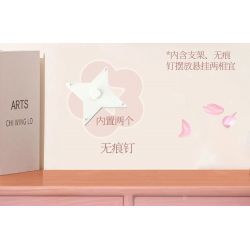 WEKKI 517210 517207 TRÁI TIM CỦA HOA VŨ bộ đồ chơi xếp lắp ráp ghép mô hình Art