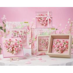 WEKKI 517210 517207 TRÁI TIM CỦA HOA VŨ bộ đồ chơi xếp lắp ráp ghép mô hình Art