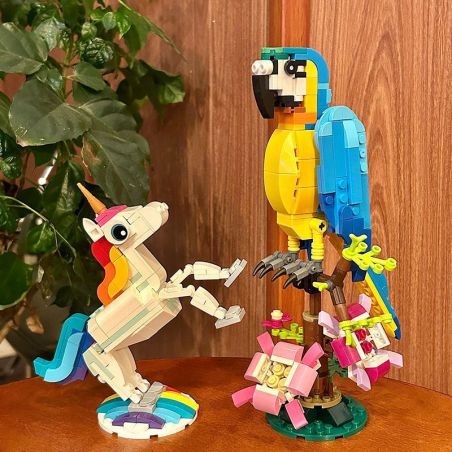 Xếp hình vẹt và kỳ lân