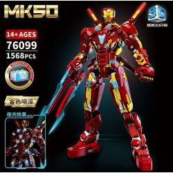 LY 76099 NGƯỜI SẮT MK50 bộ đồ chơi xếp lắp ráp ghép mô hình Super Heroes Siêu Nhân Anh Hùng 1568 khối