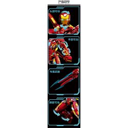 LY 76099 NGƯỜI SẮT MK50 bộ đồ chơi xếp lắp ráp ghép mô hình Super Heroes Siêu Nhân Anh Hùng 1568 khối