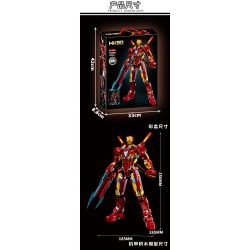 LY 76099 NGƯỜI SẮT MK50 bộ đồ chơi xếp lắp ráp ghép mô hình Super Heroes Siêu Nhân Anh Hùng 1568 khối