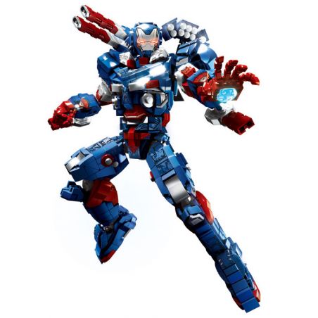 LY 76100 NGƯỜI YÊU NƯỚC SẮT THÉP bộ đồ chơi xếp lắp ráp ghép mô hình Super Heroes Siêu Nhân Anh Hùng 1865 khối