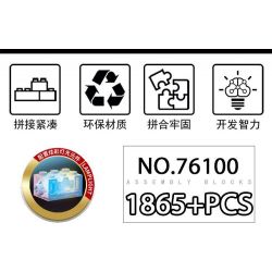 LY 76100 NGƯỜI YÊU NƯỚC SẮT THÉP bộ đồ chơi xếp lắp ráp ghép mô hình Super Heroes Siêu Nhân Anh Hùng 1865 khối