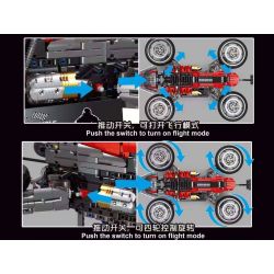 SMALL ANGLE JD033 XE MÁY BAY bộ đồ chơi xếp lắp ráp ghép mô hình Technic MOTORCYCLE Kỹ Thuật Công Nghệ Cao Mô Hình Phương Tiện 2245 khối