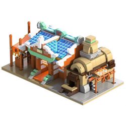 CADA DOUBLEE C67002 67002 HÀNH TRÌNH VỀ PHƯƠNG TÂY GIẢ TƯỞNG CỬA HÀNG THỢ RÈN THÀNH PHỐ TRƯỜNG AN bộ đồ chơi xếp lắp ráp ghép mô hình Movie & Game Phim Và Trò Chơi 532 khối