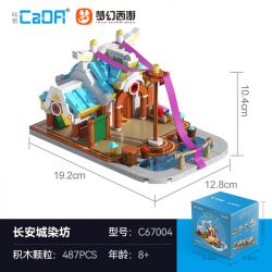 CADA DOUBLEE C67004 67004 HÀNH TRÌNH VỀ PHƯƠNG TÂY HUYỀN ẢO TIỆM NHUỘM THÀNH PHỐ TRƯỜNG AN bộ đồ chơi xếp lắp ráp ghép mô hình Movie & Game Phim Và Trò Chơi 487 khối